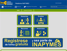 Tablet Screenshot of inapymes.com